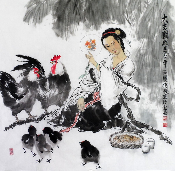 大吉图（70X70cm）