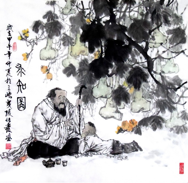 求知图（70X70cm）