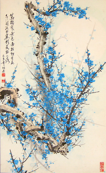 魏明果《香闻流水处，影落野人家》80X49